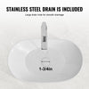 VEVOR Oval Vessel Sink, 23.3" x 14.2" Bathroom Vessel Sink Bowl Countertop, White Ceramic Bathroom Sinks Above Counter, Bowl Sink with Modern Style, Well-Packaged for Bathroom, Hotel, Toilet, RV