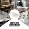 VEVOR Oval Vessel Sink, 23.3" x 14.2" Bathroom Vessel Sink Bowl Countertop, White Ceramic Bathroom Sinks Above Counter, Bowl Sink with Modern Style, Well-Packaged for Bathroom, Hotel, Toilet, RV