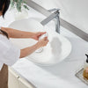 VEVOR Oval Vessel Sink, 23.3" x 14.2" Bathroom Vessel Sink Bowl Countertop, White Ceramic Bathroom Sinks Above Counter, Bowl Sink with Modern Style, Well-Packaged for Bathroom, Hotel, Toilet, RV