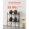 VEVOR Adjustable Kitchen Cabinet Shelf Organizer, Expandable 2 Tier Cabinet Shelf, Stackable Countertop Organizers and Storage Shelf Risers, Pantry Organizers for Kitchen Bathroom Office, Black