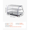 VEVOR 2-Tier Commercial Food Warmer Display, 450W Food Display Warmer with Light, Detachable Shelves and Double-Sided Door Design, 85℉~185℉ Air Heating, 48L for Hamburger, Pizza, Bread, Fried Chicken