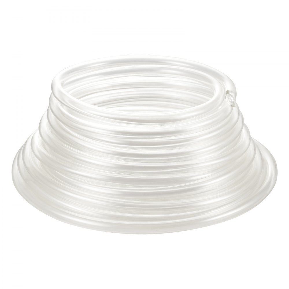 VEVOR Clear Vinyl Tubing, 3/8" ID x 1/2" OD, 50FT Plastic PVC Tubing, Flexible and Cuttable Clear Hose, 1/16 in Wall Thickness, High-strength PVC Material for Aquarium Irrigation Swimming Pool Lab