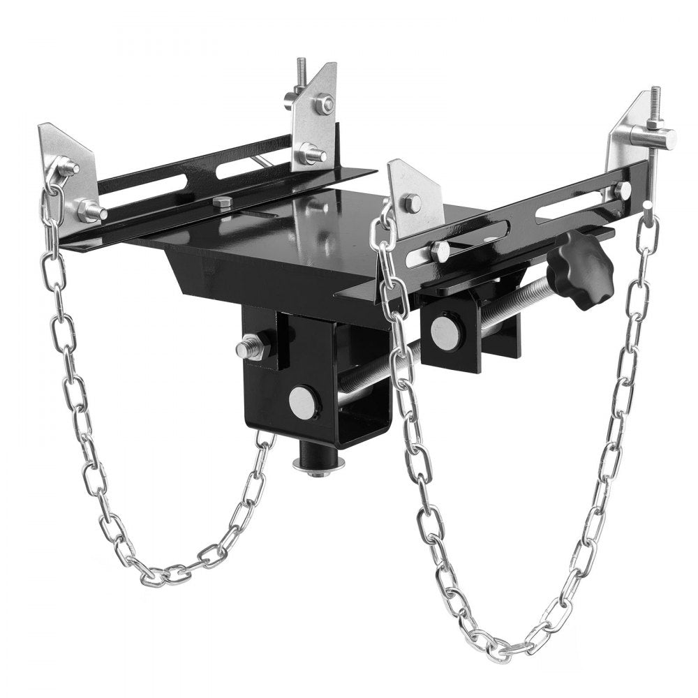 VEVOR Transmission Jack Adapter, 1100 lbs / 0.5 Ton Load Capacity Automotive Transmission Lift Adapter, Heavy-Duty Steel, for Floor Jack with 1-1/5 in Detachable Saddle Shaft, for Garage, Repair Shop