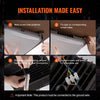 VEVOR LED Canopy Light, 150W, 16500LM 5000K Daylight Commercial Industrial Outdoor Canopy Light, 12.4" x 12.4" Surface Mount Ceiling Lighting for Gas Station Warehouse Garage Street Shop Hotel, IP65