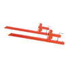 VEVOR Pallet Forks, 2000 lbs Clamp on Pallet Forks, 43-Inch Total Length Heavy-Duty Quick Attach Tractor Fork Compatible with Tractor Attachments, Loader Bucket, and Skid Steer, Orange