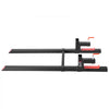 VEVOR Pallet Forks, 2000 lbs Clamp on Pallet Forks, 60-Inch Total Length Heavy-Duty Tractor Fork with Adjustable Stabilizer Bar for Tractor Attachments, Loader Bucket, and Skid Steer, Black