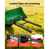 VEVOR Pallet Forks, 4000 lbs Clamp on Pallet Forks, 60-Inch Total Length Heavy-Duty Tractor Fork with Adjustable Stabilizer Bar for Tractor Attachments, Loader Bucket, and Skid Steer, Black