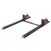 VEVOR Pallet Forks, 4000 lbs Clamp on Pallet Forks, 60-Inch Total Length Heavy-Duty Tractor Fork with Adjustable Stabilizer Bar for Tractor Attachments, Loader Bucket, and Skid Steer, Black