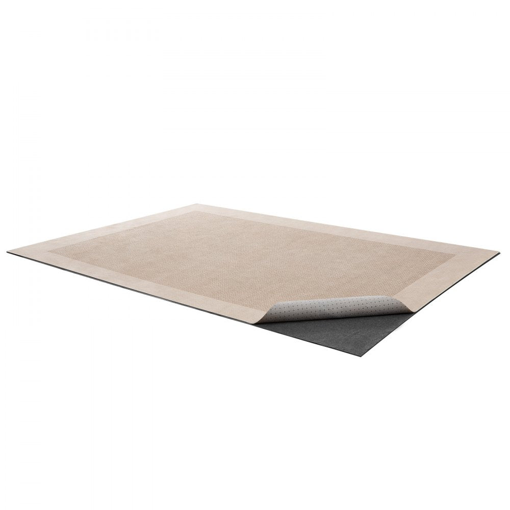 VEVOR Rug Pad 10 x 14 ft, Non-slip Carpet Area Pad, Rug Mat Padding with Dual Surface Felt Cushion & Rubber Gripper, Hardwood Floor Protection for All Floors, Finishes, Keeps Carpets in Place