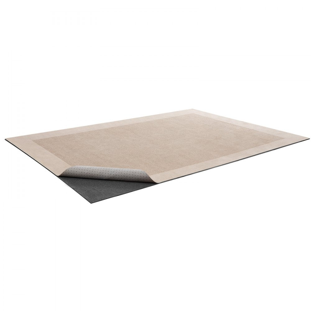 VEVOR Rug Pad 8 x 10 ft, Non-slip Carpet Area Pad, Rug Mat Padding with Dual Surface Felt Cushion & Rubber Gripper, Hardwood Floor Protection for All Floors, Finishes, Keeps Carpets in Place
