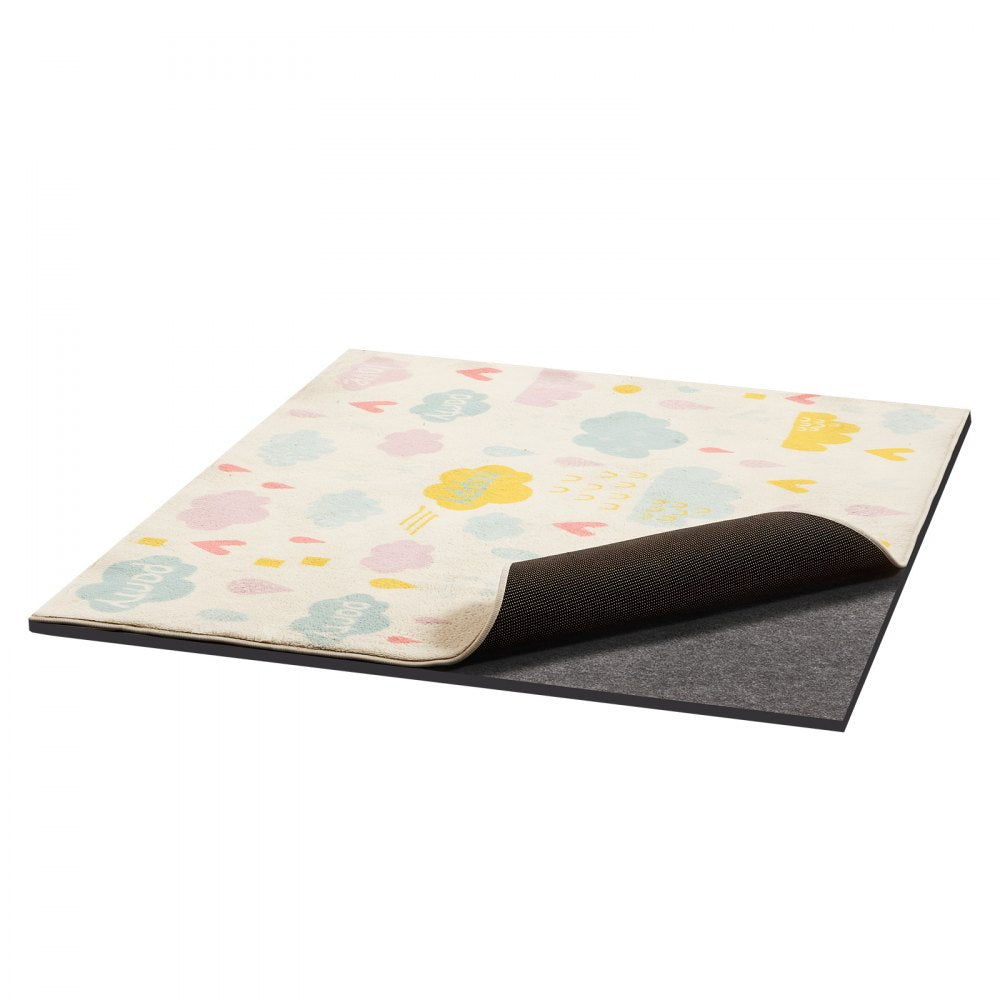 VEVOR Rug Pad 8 x 5 ft, Non-slip Carpet Area Pad, Rug Mat Padding with Dual Surface Felt Cushion & Rubber Gripper, Hardwood Floor Protection for All Floors, Finishes, Keeps Carpets in Place