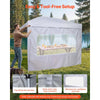 VEVOR Canopy Sidewalls, Fit for 10 x 10 ft Pop Up Canopy Tent, Tent Side Walls with Waterproof and Sunlight Protection Layer for Outdoor Event Tents, Vendor Booths, Camping (1 Sidewall Only, White)