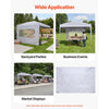 VEVOR Canopy Sidewalls, Fit for 10 x 10 ft Pop Up Canopy Tent, Tent Side Walls with Waterproof and Sunlight Protection Layer for Outdoor Event Tents, Vendor Booths, Camping (1 Sidewall Only, White)
