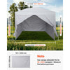 VEVOR Canopy Sidewalls, Fit for 10 x 10 ft Pop Up Canopy Tent, Tent Side Walls with Waterproof and Sunlight Protection Layer for Outdoor Event Tents, Vendor Booths, Camping (4 Sidewalls Only, White)
