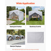 VEVOR Canopy Sidewalls, Fit for 10 x 10 ft Pop Up Canopy Tent, Tent Side Walls with Waterproof and Sunlight Protection Layer for Outdoor Event Tents, Vendor Booths, Camping (4 Sidewalls Only, White)