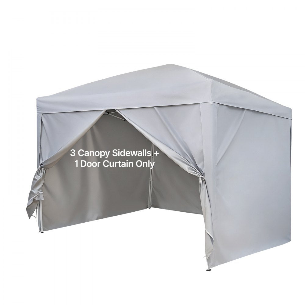 VEVOR Canopy Sidewalls, Fit for 10 x 10 ft Pop Up Canopy Tent, Tent Side Walls with Waterproof and Sunlight Protection Layer for Outdoor Event Tents, Vendor Booths, Camping (4 Sidewalls Only, White)