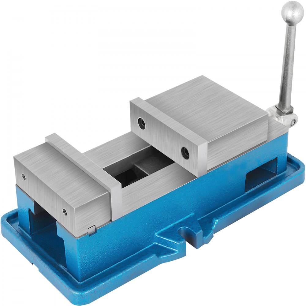 VEVOR Non Swivel Milling Lockdown Vise 4 Inch Precision Bench Clamp 100mm Width Drill Press Clamp 4 Inch Jaw Opening  for Finishing Milling Machines Drilling Machines Precision Parts