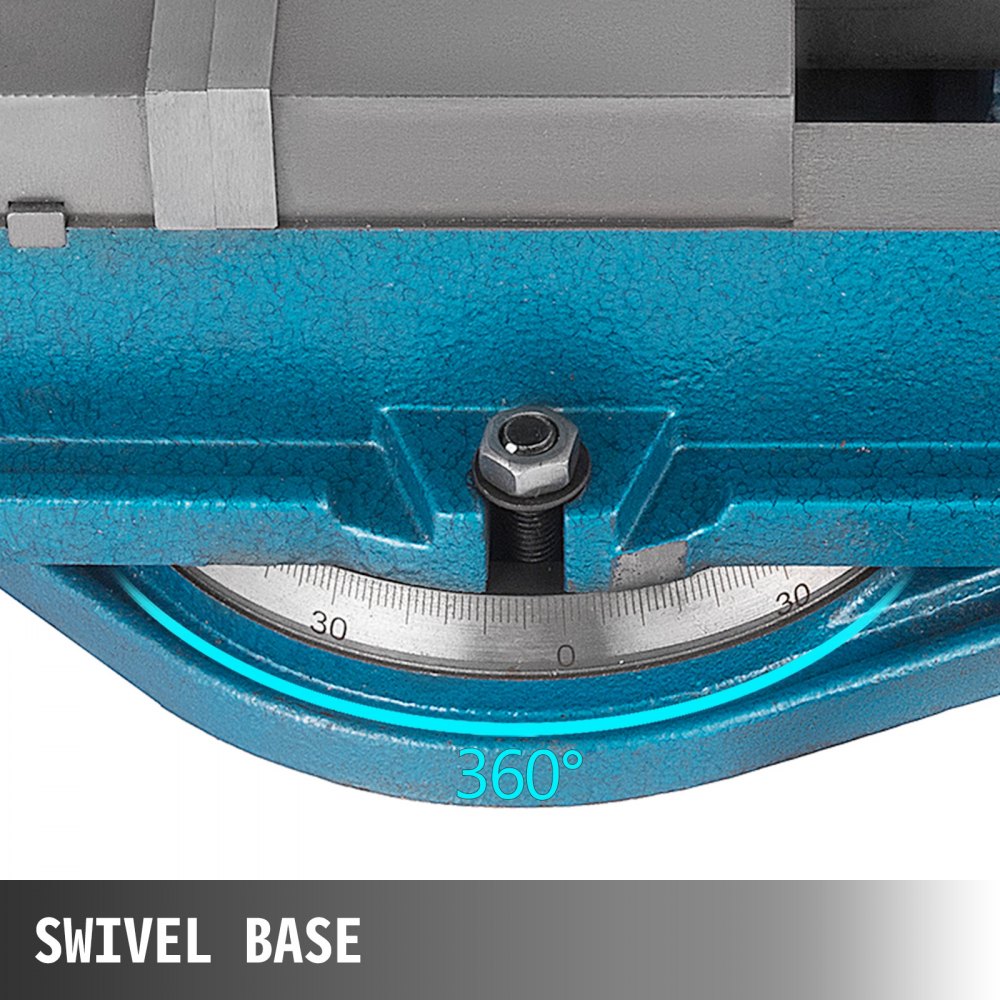VEVOR Milling Vise 4 Inch,Bench Clamp Vise High Precision Clamping,Mill Vise Ductile Iron Material with 360 Degree Swiveling Base