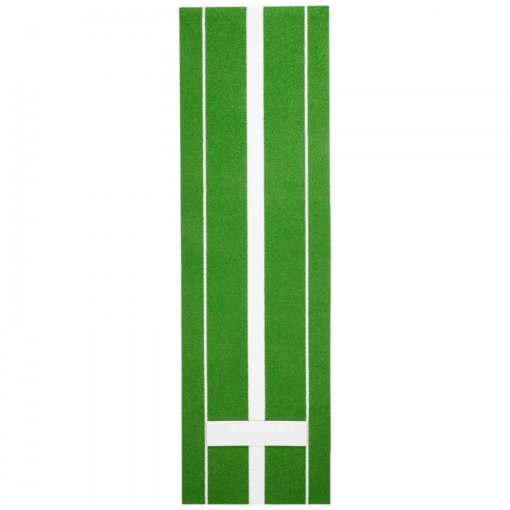 VEVOR Softball Pitching Mat, 10x3 ft Baseball Pitching Rubber Mound, Antifade Turf and Antislip Foam Backing Portable Training Aid, Fastpitch Equipment for Pitchers Indoor Outdoor Practice, Green