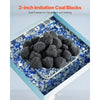 VEVOR Lava Rocks, 1.2-2.0 inch 25 Pcs Fire Stones Lava Rocks For Fire Pit, Reusable Fire Pit Stones Indoor and Outdoor Use, Decorative Firepit Rocks for Propane/Gas Fireplace,Stove,Courtyard,Camping