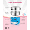 VEVOR Electric Cotton Candy Machine, 1000W Commercial Candy Floss Maker with 20.5 in Stainless Steel Bowl, Sugar Scoop, and Drawer, Easy Home Use, Perfect for Kids Birthday, Family Party, Blue