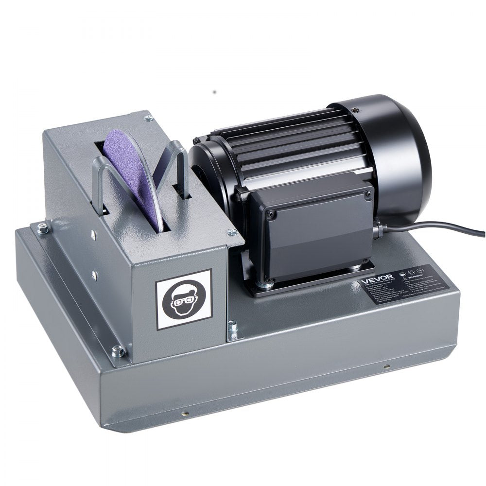 VEVOR Lawn Mower Blade Sharpener, 2/3HP Lawnmower Blade Grinder with 7" Ceramic Grinding Wheel  and Balancer, 30° or 40° Blade Sharpening Machine for High Lift, Low Lift, Gator & Flat Blades