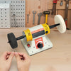VEVOR Bench Buffer Polisher, 1/2HP Polishing Buffing Machine, 0 to 8000RPM Benchtop Polisher Grinder with 4" Cloth Wheel, 3" Grinding Wheel & 3" Fiber Wheel for Metal, Jewelry, Wood and Plastic