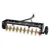 VEVOR Tow Behind Plug Aerator, 40 in Lawn Spike Aerator with Universal Hitch, 150lbs Weight Capacity, Heavy Duty  & Rust-Resistant, Pull Behind Aeration Tool with Tray for Farmland & Garden Tractors