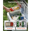 VEVOR Hard Cooler, 17QT Portable Cooler, Leak-Resistant Coolbox Keeps Contents Cool for 48 Hours, Insulated Chests with Ice Retention and Heavy-Duty Handle, Ultra-Light for Camping, Concerts, Sports