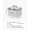 VEVOR Portable Cooler, 21 QT Hard Cooler with Ice Retention, Heavy-Duty Handles and Strap, Lightweight Rigid Material Insulated Portable Cooler, Suitable for Family Picnics and Short Trips