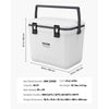 VEVOR Portable Cooler, 38 QT Hard Cooler with Ice Retention, Heavy-Duty Handles and Cup Holder, Lightweight Rigid Material Insulated Portable Cooler, Suitable for Family Picnics and Long Trips