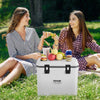 VEVOR Portable Cooler, 38 QT Hard Cooler with Ice Retention, Heavy-Duty Handles and Cup Holder, Lightweight Rigid Material Insulated Portable Cooler, Suitable for Family Picnics and Long Trips