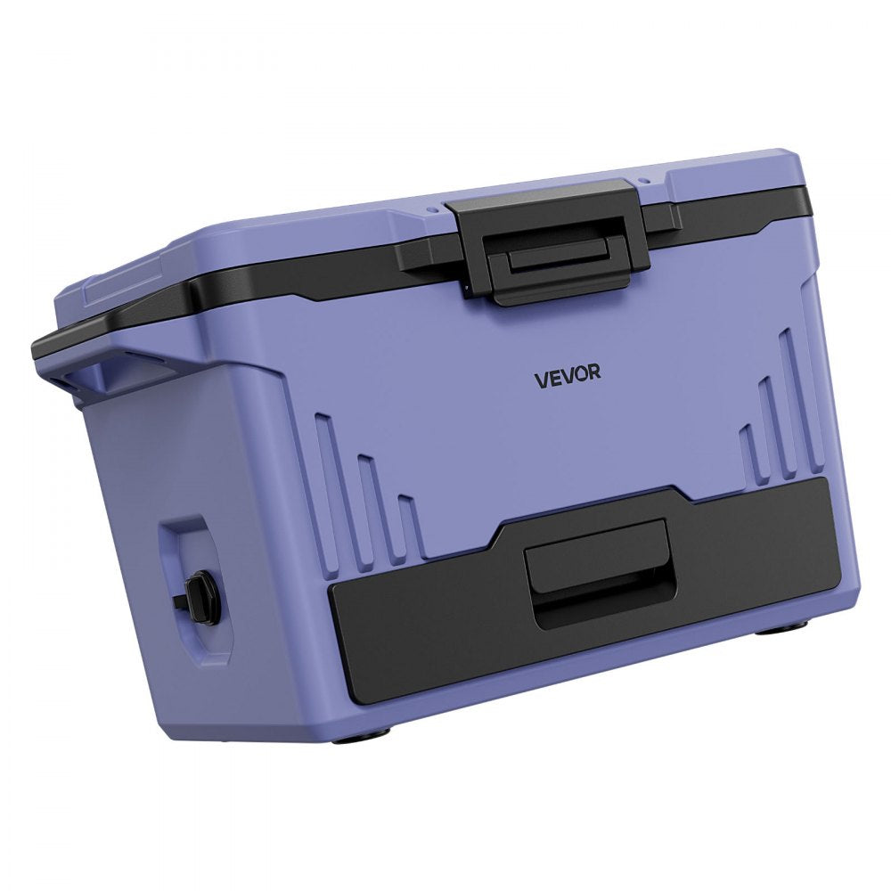 VEVOR Hard Cooler, 50QT Portable Cooler, Leak-Resistant Coolbox Keeps Contents Cool for 48 Hours, Insulated Chests with Ice Retention and Heavy-Duty Handle, Ultra-Light for Camping, Concerts, Sports