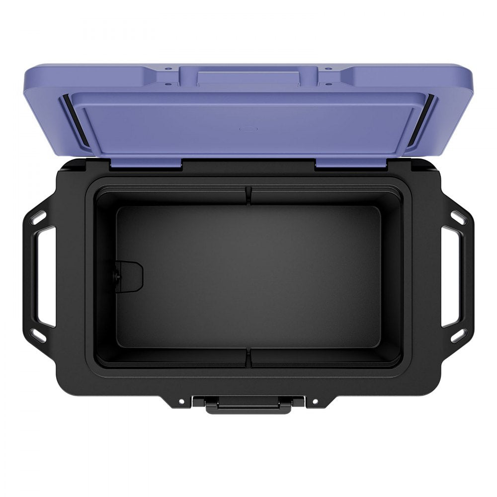 VEVOR Hard Cooler, 50QT Portable Cooler, Leak-Resistant Coolbox Keeps Contents Cool for 48 Hours, Insulated Chests with Ice Retention and Heavy-Duty Handle, Ultra-Light for Camping, Concerts, Sports