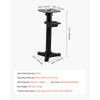 VEVOR Bench Grinder Stand, Heavy-Duty Bench Grinder and Vise Floor Pedestal with 10.6" x 10.6" Mounting Plate, Pre-Cut Mounting Slots & Water Pot, Compatible with Most Bench Grinders