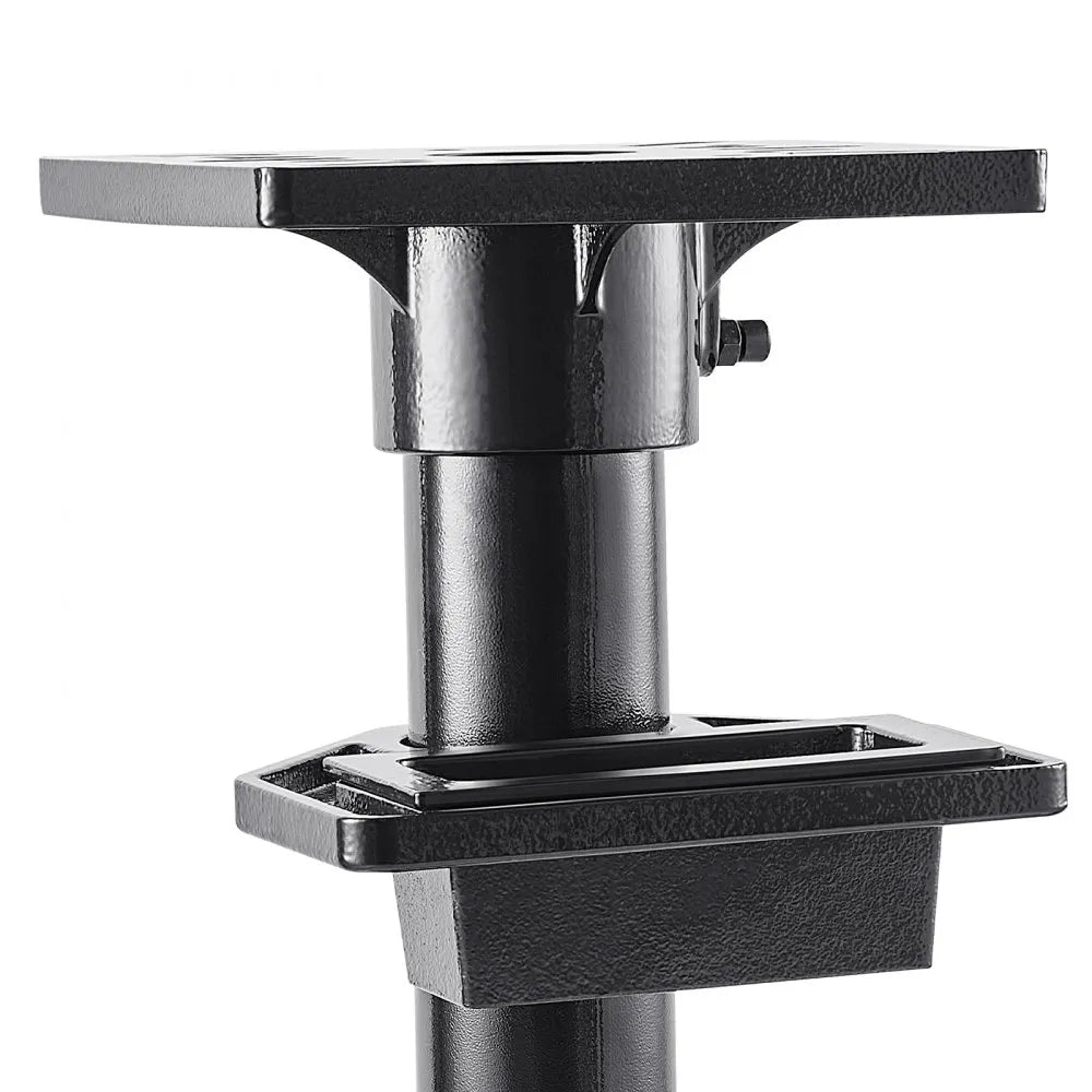 VEVOR Bench Grinder Stand, Heavy-Duty Bench Grinder and Vise Floor Pedestal with 10.6" x 10.6" Mounting Plate, Pre-Cut Mounting Slots & Water Pot, Compatible with Most Bench Grinders
