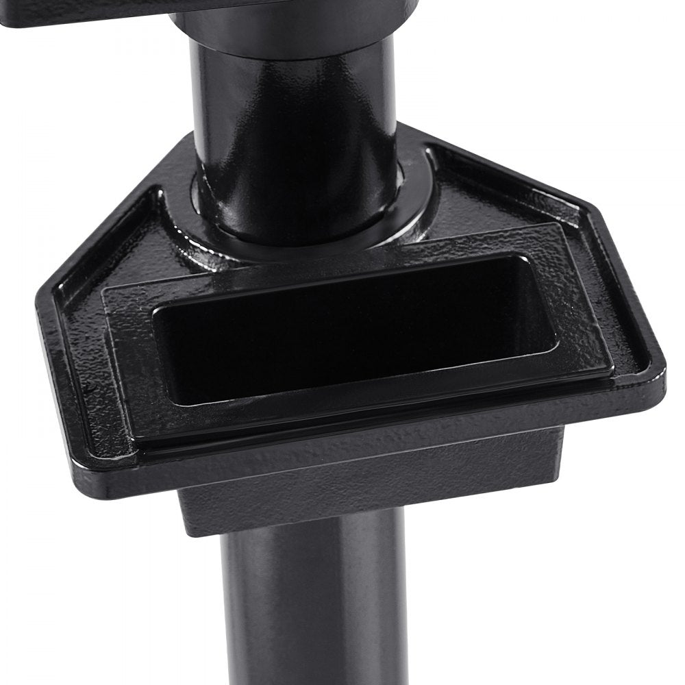 VEVOR Bench Grinder Stand, Heavy-Duty Bench Grinder and Vise Floor Pedestal with 10.6" x 10.6" Mounting Plate, Pre-Cut Mounting Slots & Water Pot, Compatible with Most Bench Grinders