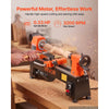 VEVOR Wood Lathe 1/3 HP 8" x 13" Mini Benchtop Wood Lathe Variable Speed, 150 to 3200 RPM, Woodworking Machine with Tool Rest, Wrenches, Feet, for Beginners DIY Enthusiasts Woodworking, Woodturning