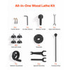 VEVOR Wood Lathe 1/3 HP 8" x 13" Mini Benchtop Wood Lathe Variable Speed, 150 to 3200 RPM, Woodworking Machine with Tool Rest, Wrenches, Feet, for Beginners DIY Enthusiasts Woodworking, Woodturning