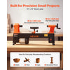 VEVOR Wood Lathe 1/2 HP 10" x 18" Benchtop Wood Lathe Machine 5 Speeds, 780/1320/1920/2640/3840 RPM, with Tool Rest, Wrenches, Feet, Heavy Duty, for Beginners DIY Enthusiasts Woodworking, Woodturning