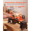 VEVOR Wood Lathe 1/2 HP 10" x 18" Benchtop Wood Lathe Machine 5 Speeds, 780/1320/1920/2640/3840 RPM, with Tool Rest, Wrenches, Feet, Heavy Duty, for Beginners DIY Enthusiasts Woodworking, Woodturning