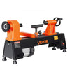 VEVOR Wood Lathe 1/2 HP 10" x 18" Benchtop Wood Lathe Machine 5 Speeds, 780/1320/1920/2640/3840 RPM, with Tool Rest, Wrenches, Feet, Heavy Duty, for Beginners DIY Enthusiasts Woodworking, Woodturning