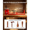 VEVOR Wood Lathe 1/2 HP 14" x 40" Benchtop Wood Lathe Machine 4 Speeds, 930/1500/2050/2500 RPM, with Tool Rest, Wrenches, Faceplate, Heavy Duty, for Beginner Professional Woodworking, Woodturning