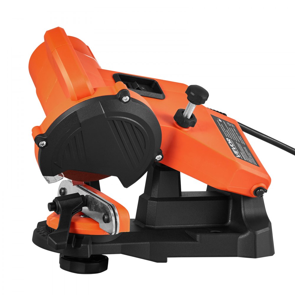 VEVOR Electric Chainsaw Sharpener, 85W Bench Saw Chain Sharpener 5000RPM, Professional Chainsaw Sharpening Tool with 2 Grinding Wheels for Woodworking, Logging, Gardening