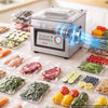 VEVOR Chamber Vacuum Sealer 2.2 Gal Chamber 12" Seal Bar Packing Machine, for Home Kitchen Use, 180W Commercial-Grade Oil Pump, Stainless Steel Food Packaging Machine for Meats, Marinades & Sous Vide