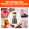 VEVOR Professional Blender, Commercial Countertop Blenders, 68 oz Plastic Jar Blender Combo, Stainless Steel 3 Functions Blender, for Frozen Drinks, Shakes, Smoothies, Peree, and Crush Ice, Black