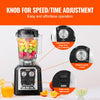 VEVOR Professional Blender, Commercial Countertop Blenders, 68 oz Plastic Jar Blender Combo, Stainless Steel 3 Functions Blender, for Frozen Drinks, Shakes, Smoothies, Peree, and Crush Ice, Black