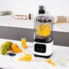 VEVOR Professional Blender with Shield, Commercial Countertop Blenders, 68 oz Plastic Jar Blender Combo, Stainless Steel 9 Speed & 5 Functions Blender, for Shakes, Smoothies, Peree, and Crush Ice, White