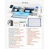 VEVOR Cutting Machine, Automatic Edge Detection Vinyl Cutter Machine with Design Software and Materials, Compatible with Multiple File Formats, for Creating Customized DIY Crafts, Cards, Stickers
