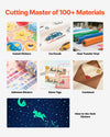 VEVOR Cutting Machine, Automatic Edge Detection Vinyl Cutter Machine with Two Types of Blades, Design Software and Materials, Compatible with Multiple File Formats, for Creating Customized DIY Crafts